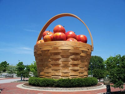 World's largest apple basket in Frazeysburg, Ohio